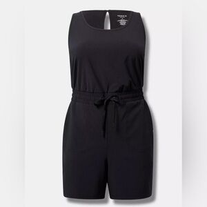 Torrid Active Black Sleeveless Romper 2X
